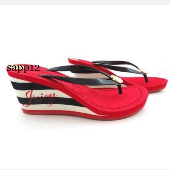 🆕JUICY COUTURE🔺RED SANDALS - Picture 6 of 6